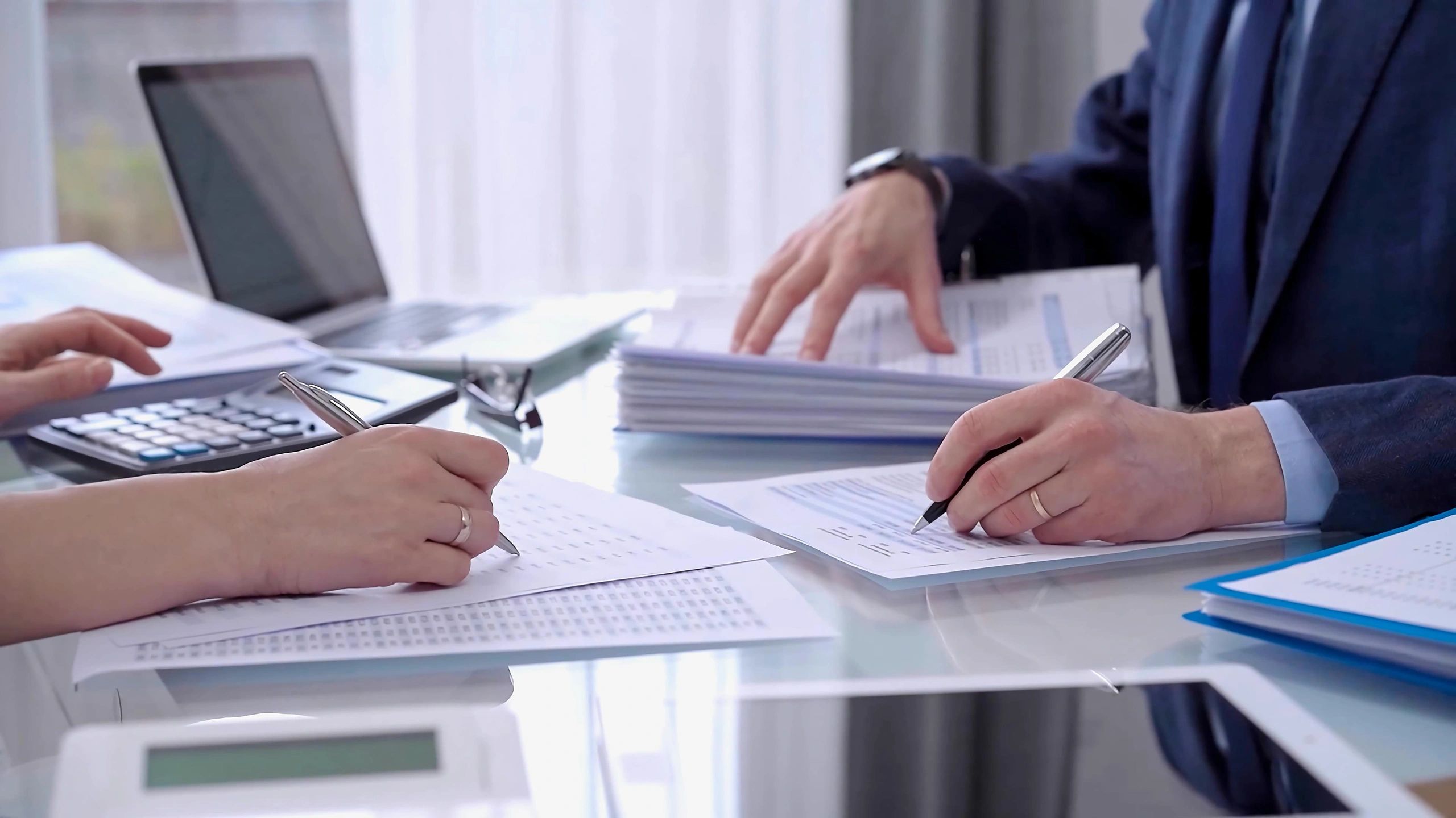 VerTax CPA team reviewing documents